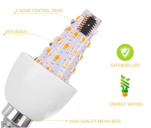 E14 Led ampoules de flamme simulée 7W 9W E27 85-265V 220V lampe de maïs scintillante LED bougie effet de flamme dynamique pour la lumière de la maison