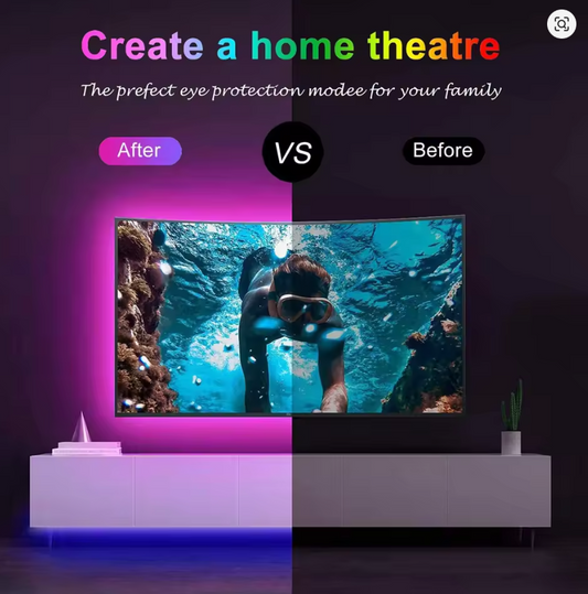 Bande LED RVB USB 5V pour TV